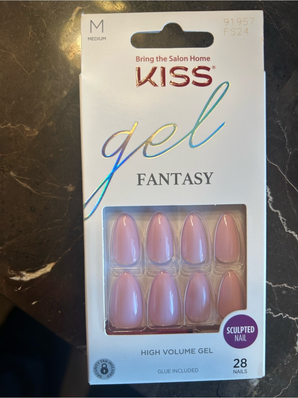 Kiss Nude Pink Gel Press-On Nails Pack